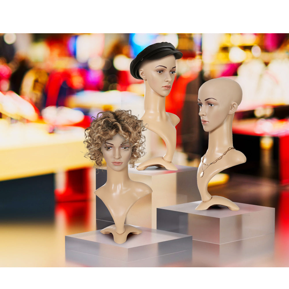 Embellir Female Mannequin Head Dummy Model Display Shop Stand Professional Use Tristar Online