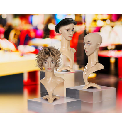Embellir Female Mannequin Head Dummy Model Display Shop Stand Professional Use Tristar Online