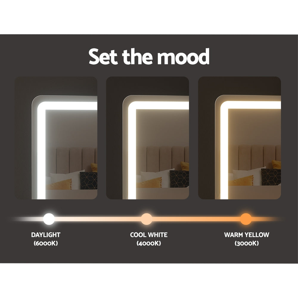 Embellir Makeup Mirror with Lights Hollywood Vanity LED Mirrors White 40X50CM Tristar Online