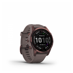 Garmin Fenix 7S Sapphire Solar Watch - Dark Bronze Titanium with Shale Gray Band Garmin