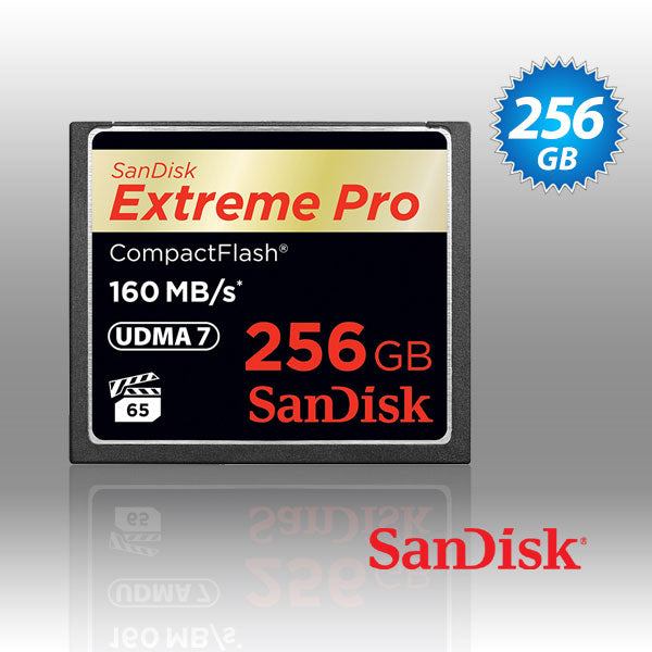 SanDisk Extreme Pro CFXP 256GB CompactFlash 160MB/s (SDCFXPS-256G) Tristar Online