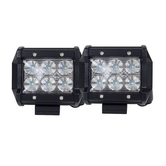Pair 4inch CREE LED Work Light Bar Flood Beam Offroad Driving Lamp Reverse Fog Tristar Online
