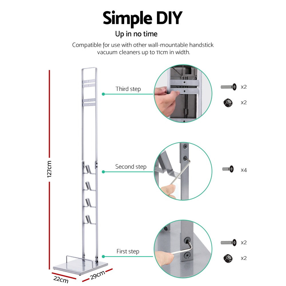 Artiss Freestanding Vacuum Stand Rack For Dyson Handheld Cleaner V6 V7 V8 V10 V11 Silver Tristar Online