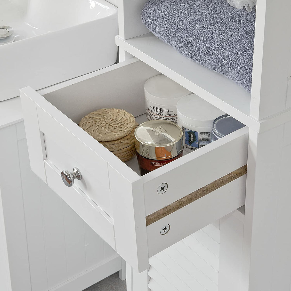 Freestanding Tall Bathroom Cabinet 170x32x30 cm Tristar Online