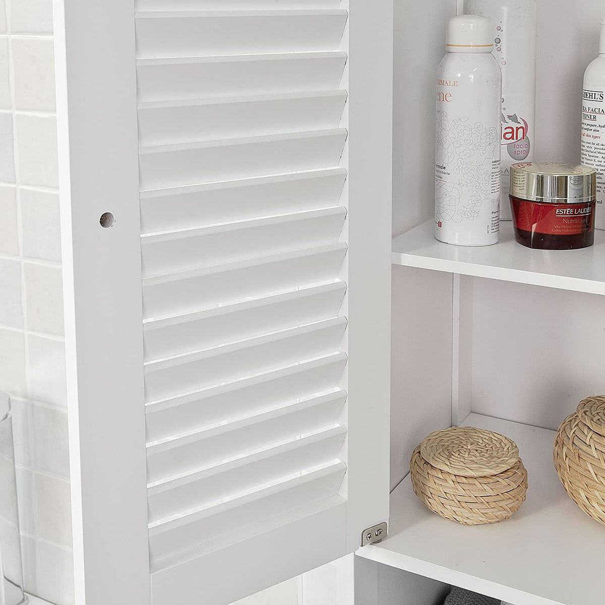Freestanding Tall Bathroom Cabinet 170x32x30 cm Tristar Online