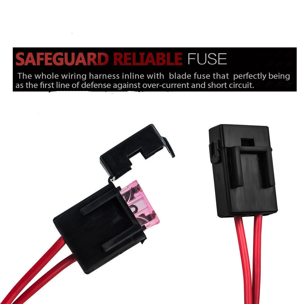 2way LED Universal Driving light Wiring Loom Harness 12V 24V 40A Relay Switch Tristar Online