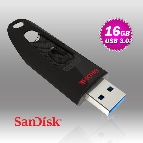 SanDisk Ultra CZ48 16G USB 3.0 Flash Drive (SDCZ48-016G) Tristar Online