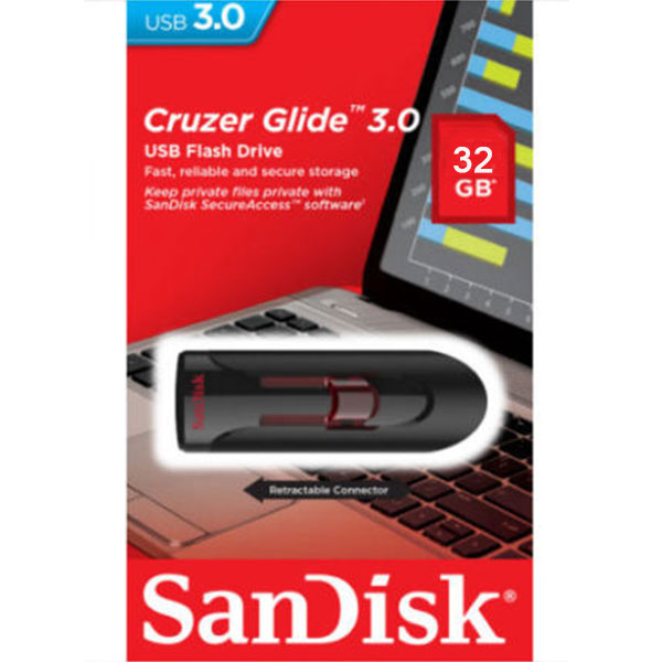 SANDISK SDCZ600-032G 32GB CZ600 CRUZER GLIDE USB 3.0 VERSION Tristar Online