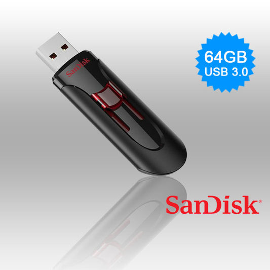 SANDISK SDCZ600-064G 64GB CZ600 CRUZER GLIDE USB 3.0 VERSION Tristar Online