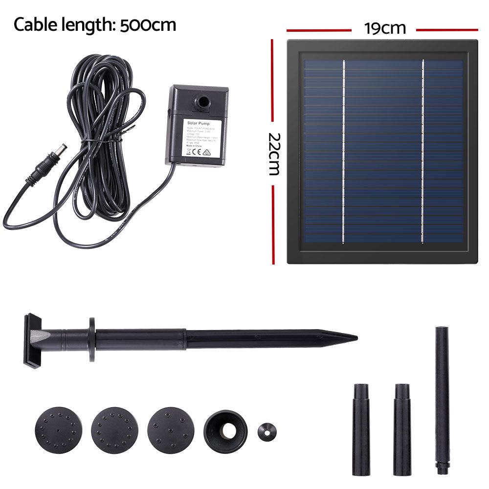 Gardeon Solar Pond Pump Submersible Powered Garden Pool Water Fountain Kit 6.1FT Tristar Online