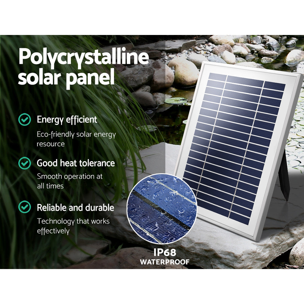 Gardeon Solar Pond Pump with Battery Kit Solar Powered Garden Water Fountain Tristar Online