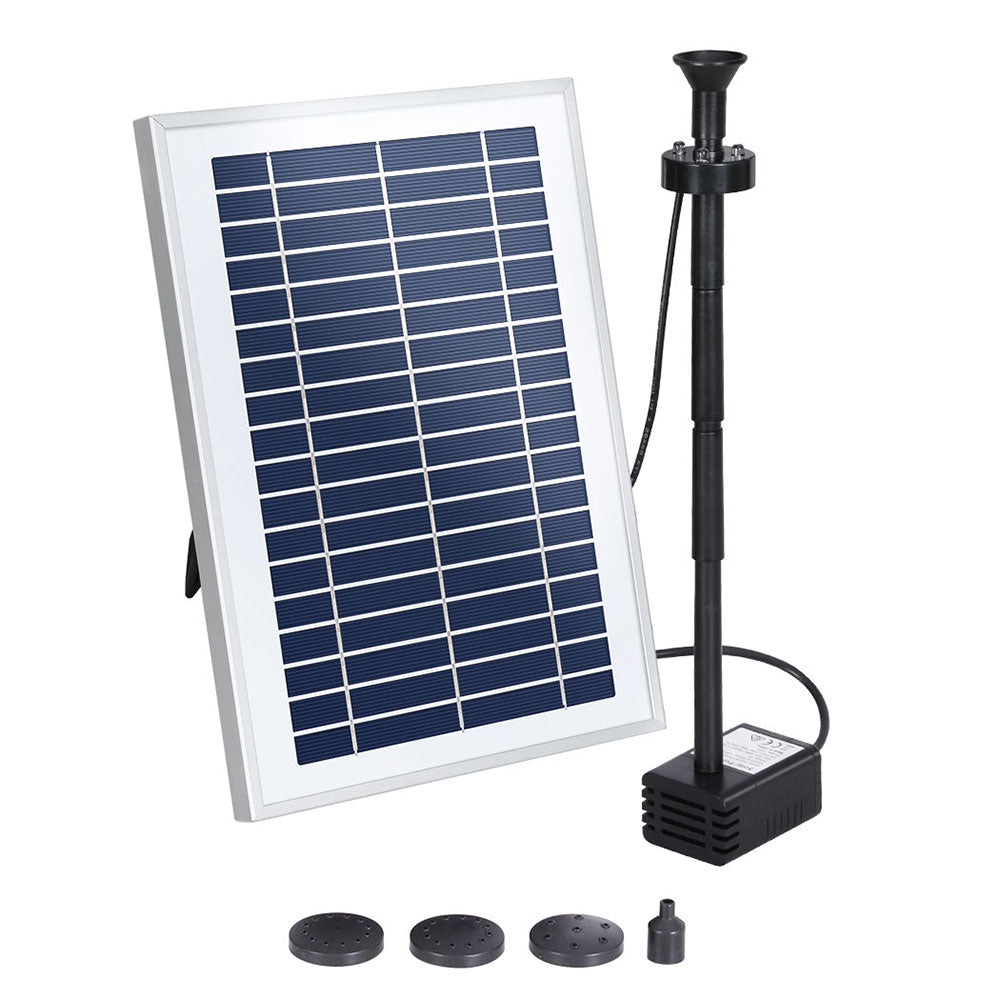 Gardeon Solar Pond Pump with Battery LED Lights 4.4FT Tristar Online