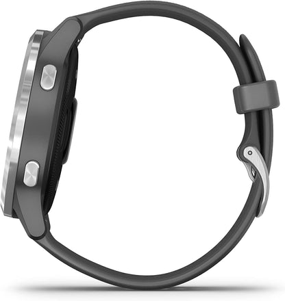 Garmin Vivoactive 4 GPS Fitness Smartwatch, Silver with Grey Band - Pristine - Refurbished Garmin