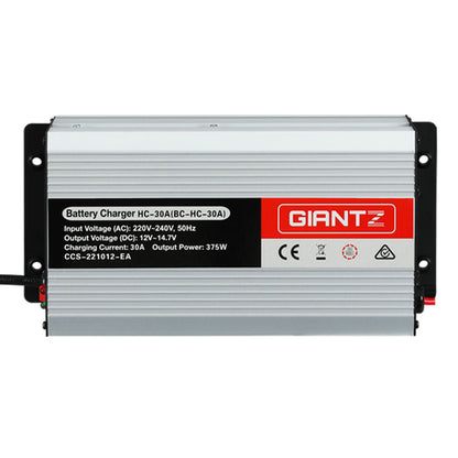 Giantz 12V 30A Car Battery Charger 30Amp ATV 4WD Boat Caravan Tristar Online