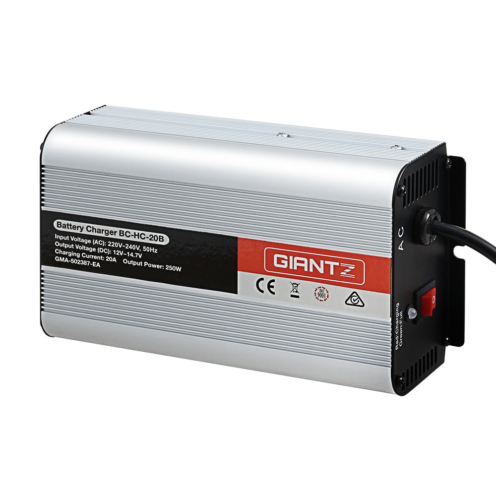 Giantz 12V Car Battery Charger Inverter 20 Amp ATV 4WD Boat Caravan Motorcycle Tristar Online