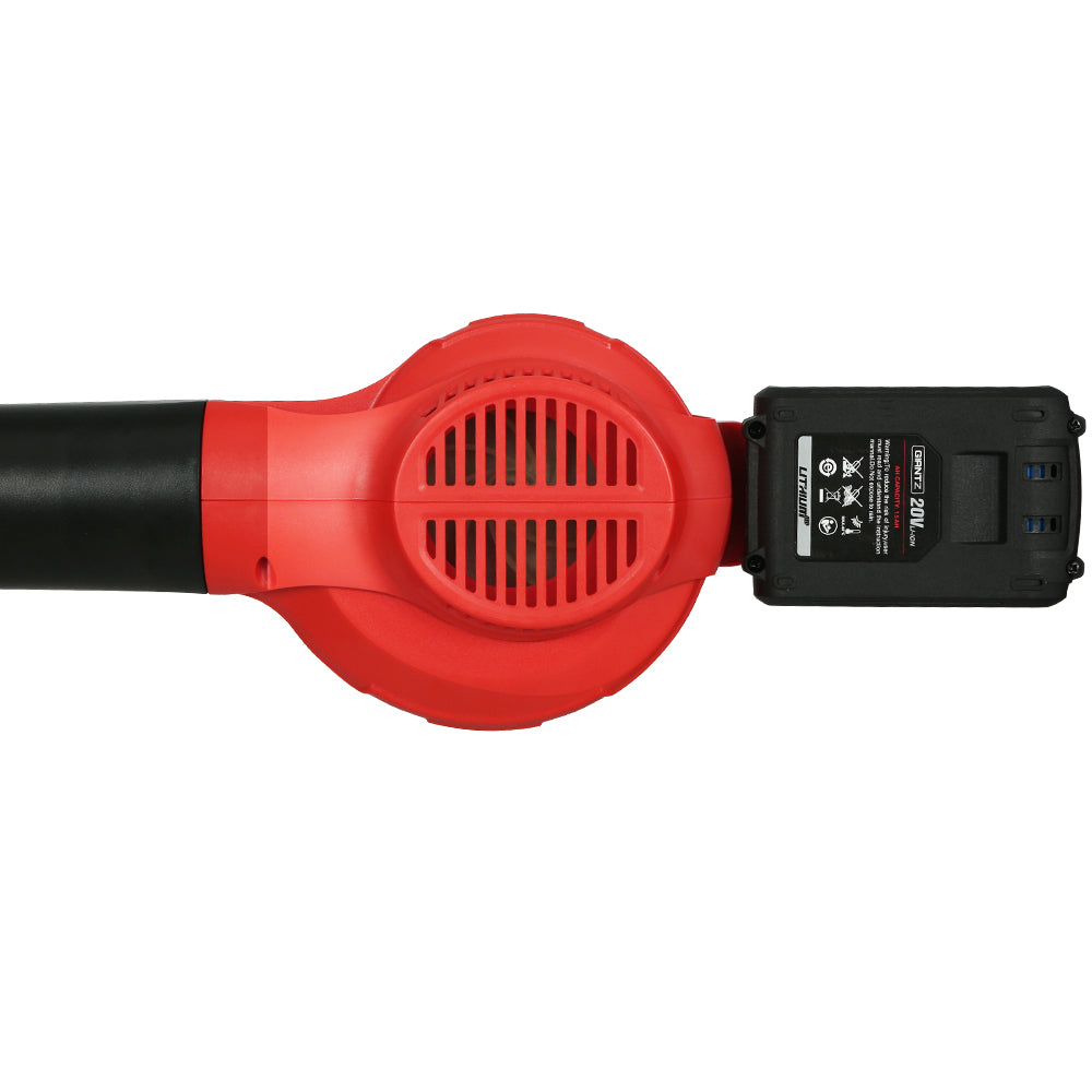 Giantz 20V Cordless Leaf Blower Garden Lithium Electric Battery Nozzles 2-Speed Tristar Online