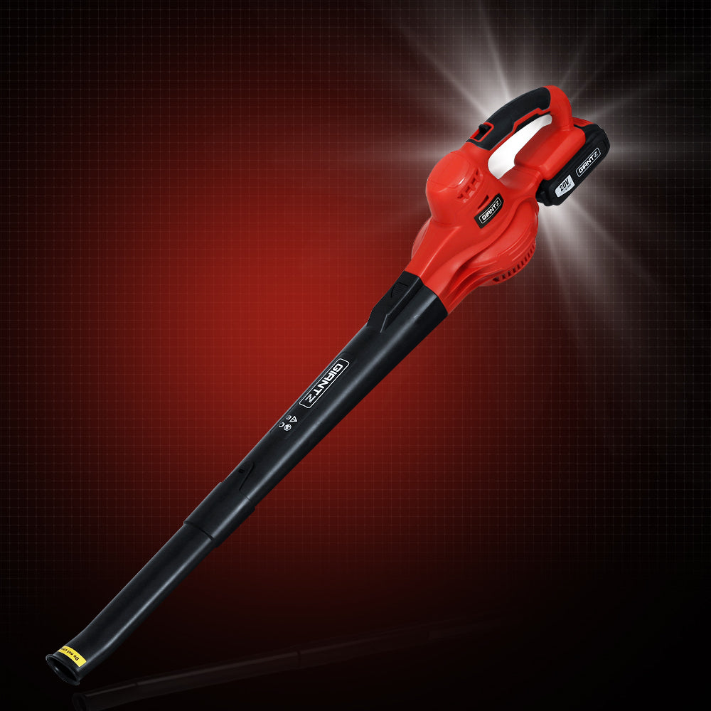Giantz 20V Cordless Leaf Blower Garden Lithium Electric Battery Nozzles 2-Speed Tristar Online