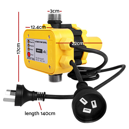 Giantz Automatic Electronic Water Pump Controller - Yellow Tristar Online