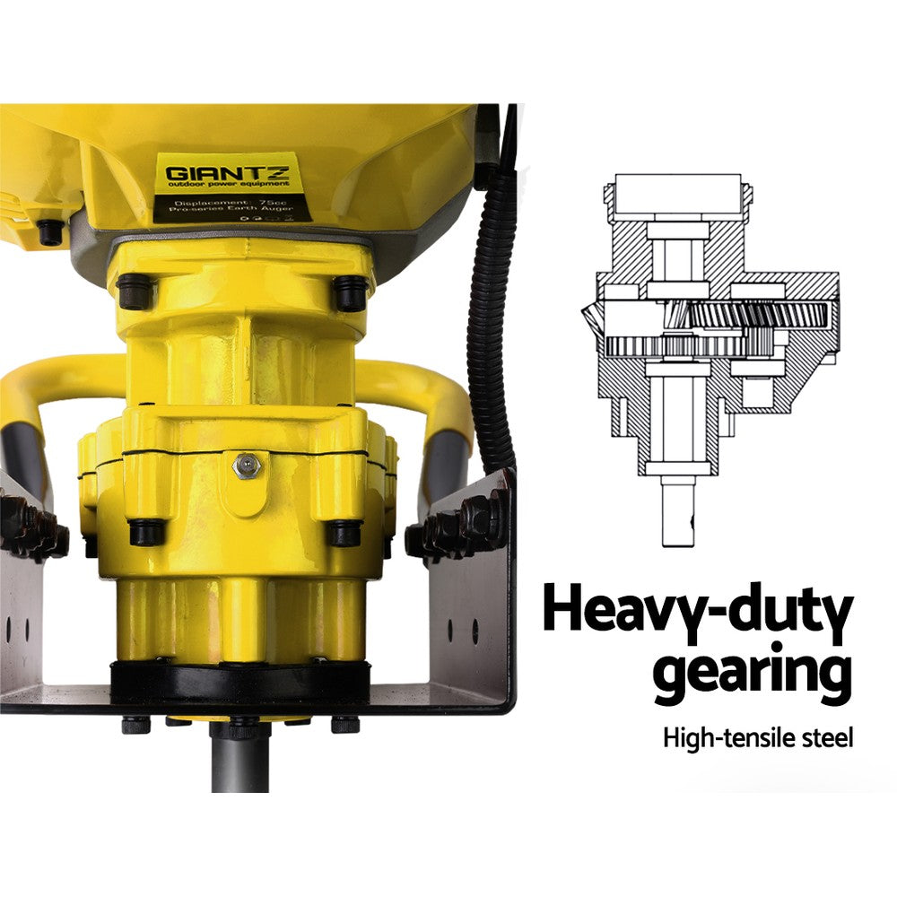 Giantz Post Hole Digger Only Engine 80CC Petrol Motor Diggers Earth Auger Tristar Online