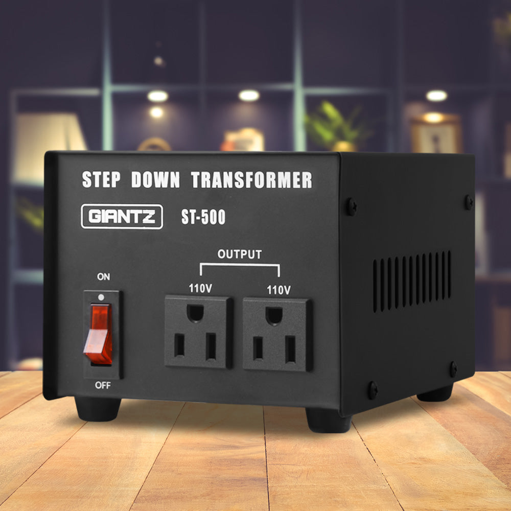 Giantz Stepdown Transformer 500W 240V to 110V Tristar Online