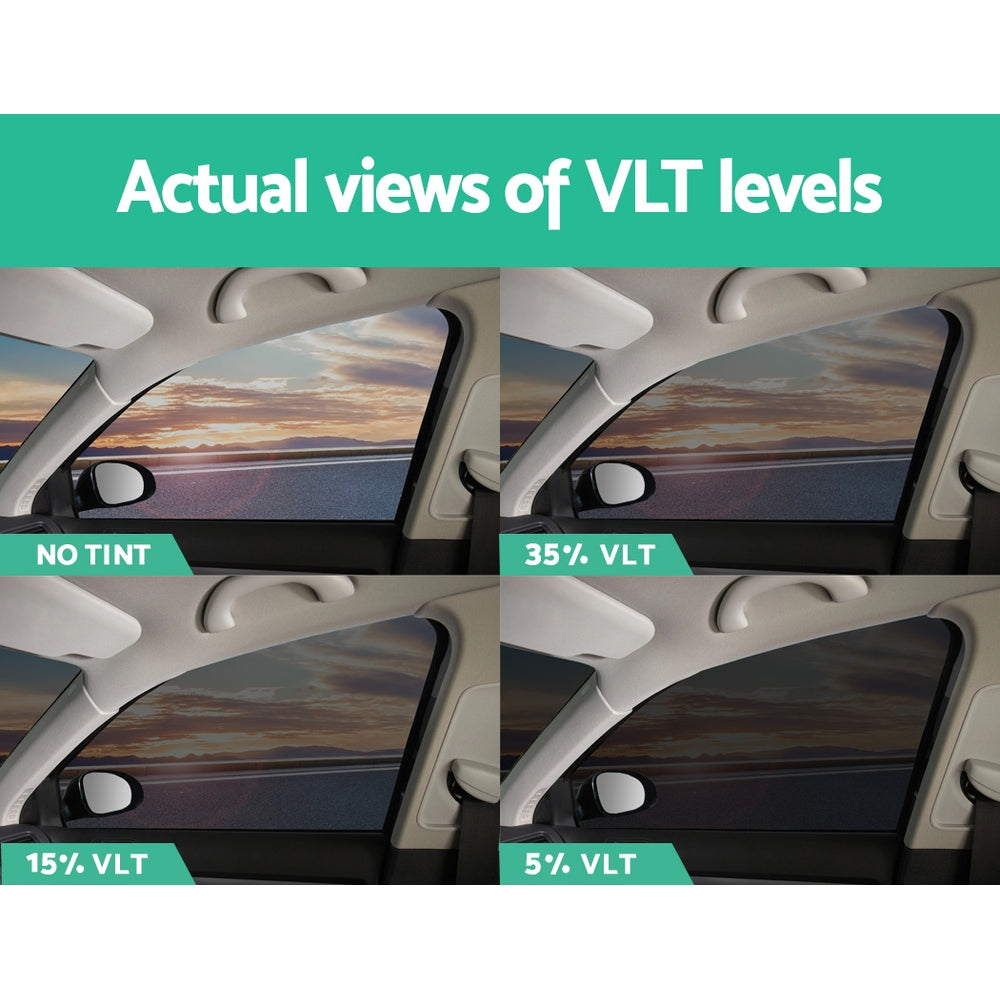 Giantz Window Tint Film Black Commercial Car Auto House Glass 76cm X 7m VLT 5% Tristar Online