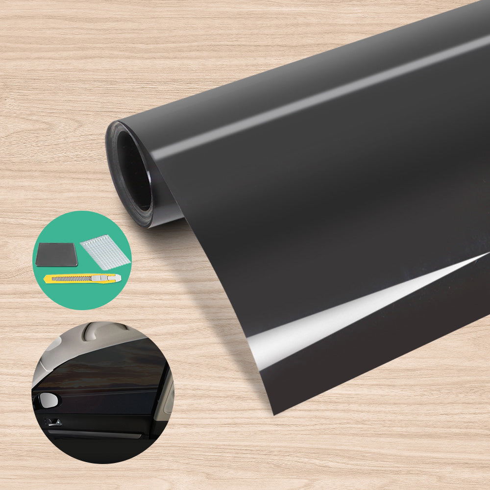 Giantz Window Tint Film Black Commercial Car Auto House Glass 76cm X 7m VLT 5% Tristar Online