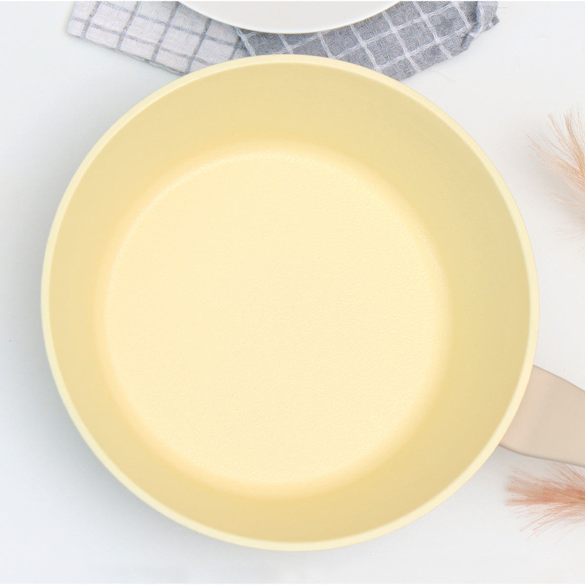 Giorno Felice 28cm Beige IH Frypan Ceramic Non-Stick Frying Pan Induction Tristar Online