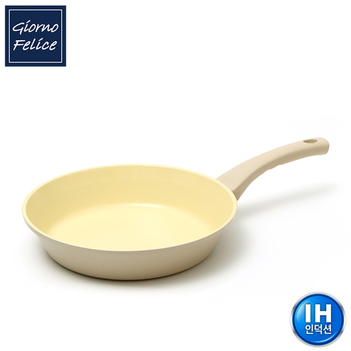 Giorno Felice 28cm Beige IH Frypan Ceramic Non-Stick Frying Pan Induction Tristar Online