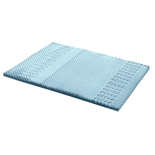 Giselle Bedding Cool Gel 7-zone Memory Foam Mattress Topper w/Bamboo Cover 5cm - Double Tristar Online
