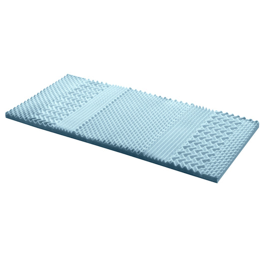 Giselle Bedding Cool Gel 7-zone Memory Foam Mattress Topper w/Bamboo Cover 5cm - Single Tristar Online