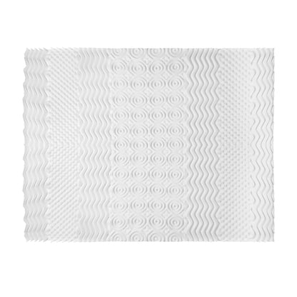 Giselle Bedding Memory Foam Mattress Topper 7-Zone Airflow Pad 8cm Single White Tristar Online