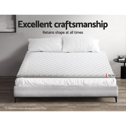 Giselle Bedding Memory Foam Mattress Topper Egg Crate 5cm Double Tristar Online