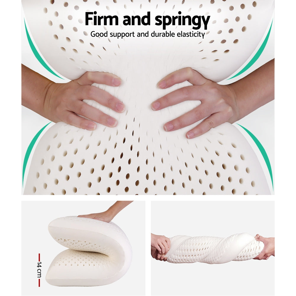 Giselle Bedding Set of 2 Natural Latex Pillow Tristar Online