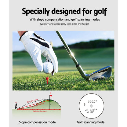 Golf Laser Range Finder 600M Hunting Rangefinder Distance Height Speed Measure Tristar Online
