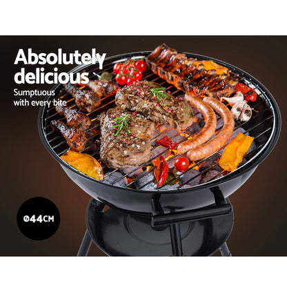 Grillz Charcoal BBQ Smoker Drill Outdoor Camping Patio Barbeque Steel Oven Tristar Online