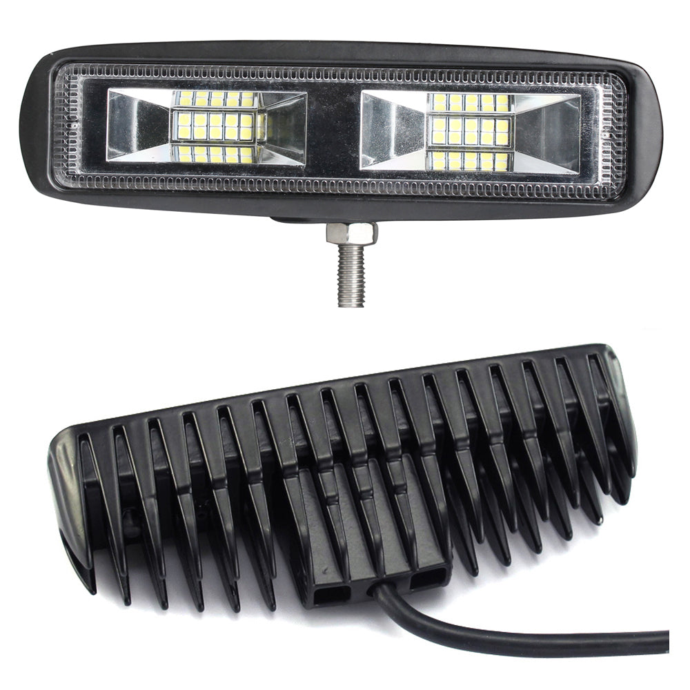 Pair 6inch 20w LED Work Driving Light Bar Ultra Flood Beam Lamp Reverse Offroad Tristar Online