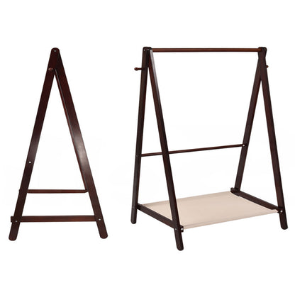 Levede Clothes Stand Garment Dyring Rack Hanger Organiser Wooden Free Standing Tristar Online