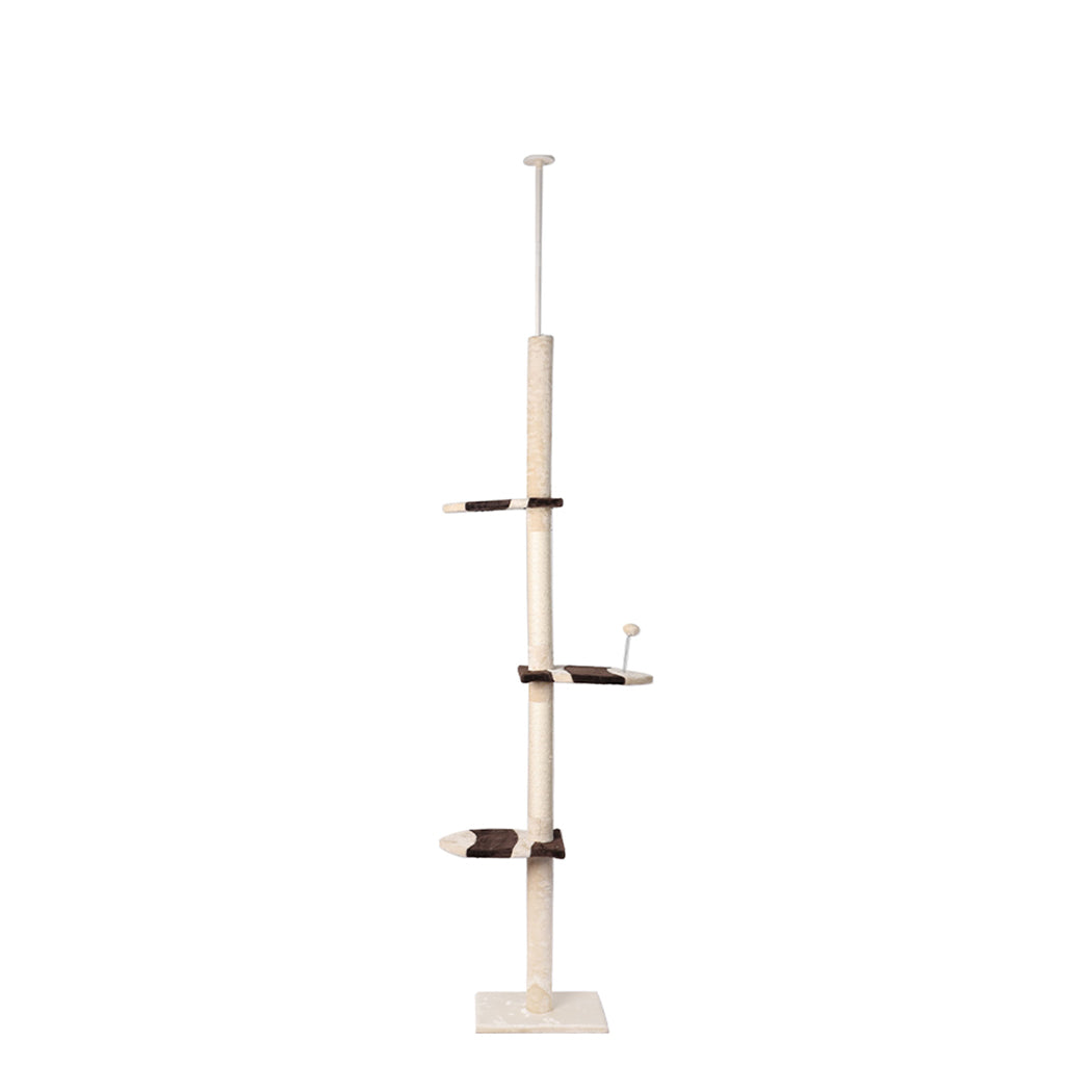PaWz Cat Scratching Post Tree Condo Furniture Scratcher Tower 228-288 High Cream Tristar Online