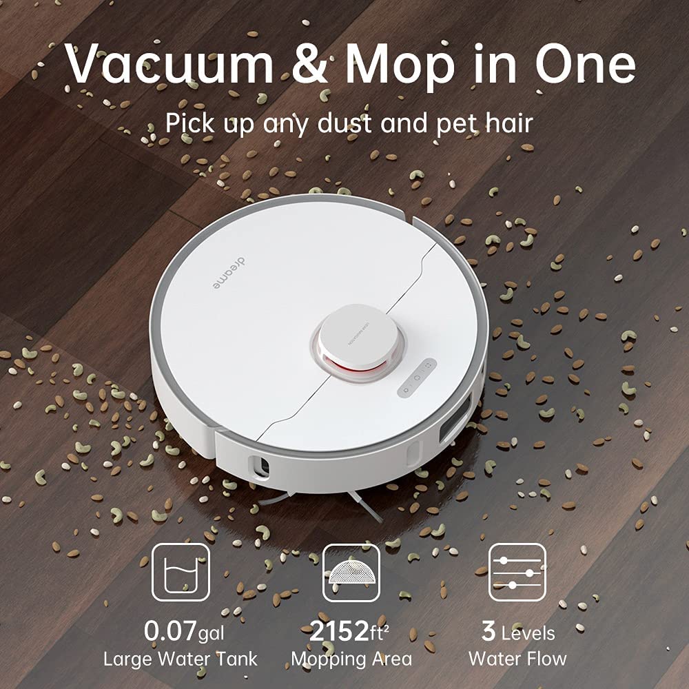 Dreame L10 Pro Robotic Vacuum and Mop Cleaner - White Dreame