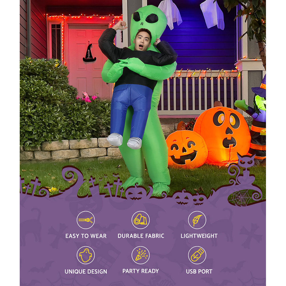 Inflatable Costume Halloween Adult Suit Alien Party Fancy Dress Cosplay Scary Blow up Tristar Online
