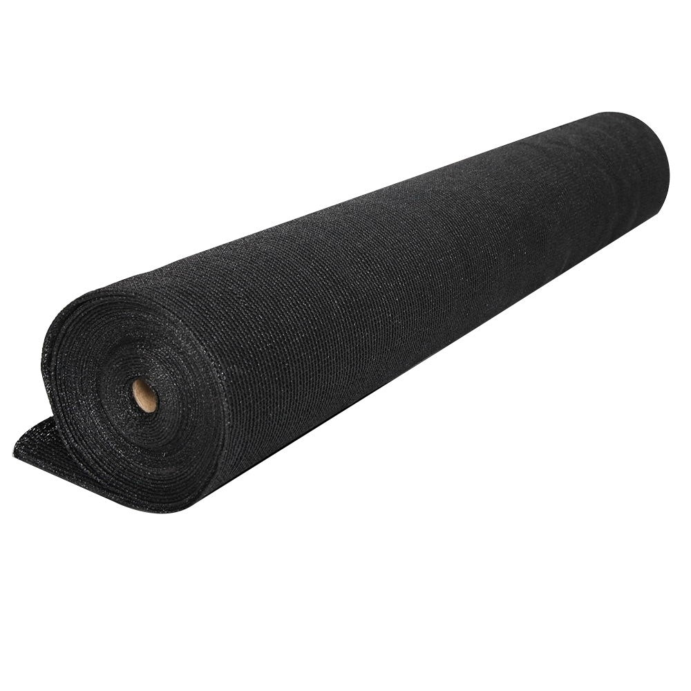 Instahut 50% Sun Shade Cloth Shadecloth Sail Roll Mesh 1.83x20m 100gsm Black Tristar Online