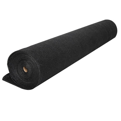 Instahut 50% Sun Shade Cloth Shadecloth Sail Roll Mesh 1.83x20m 100gsm Black Tristar Online