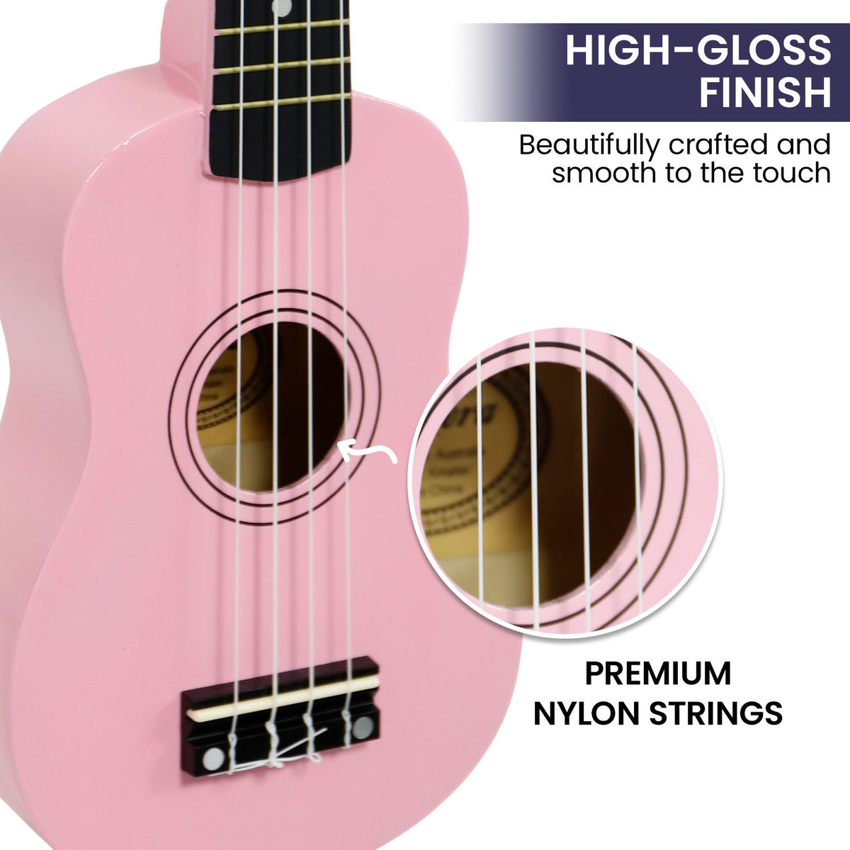 Karrera 21in Ukulele - Pink Tristar Online