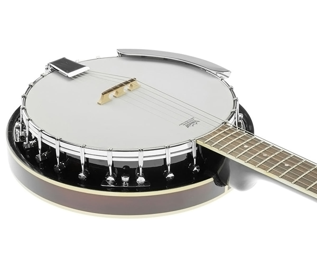 Karrera 6 String Resonator Banjo -  Brown Tristar Online