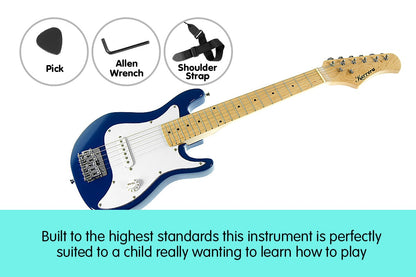 Karrera Electric Childrens Kids Guitar - Blue Tristar Online