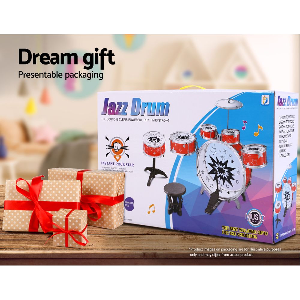 Keezi 11 Piece Kids Drum Set Tristar Online