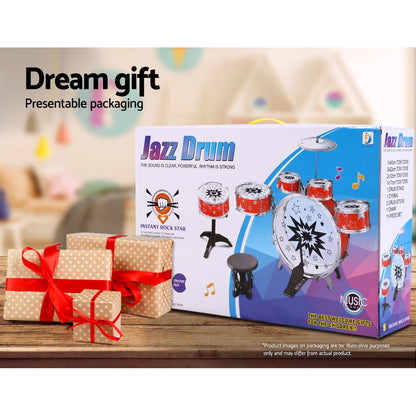 Keezi 11 Piece Kids Drum Set Tristar Online