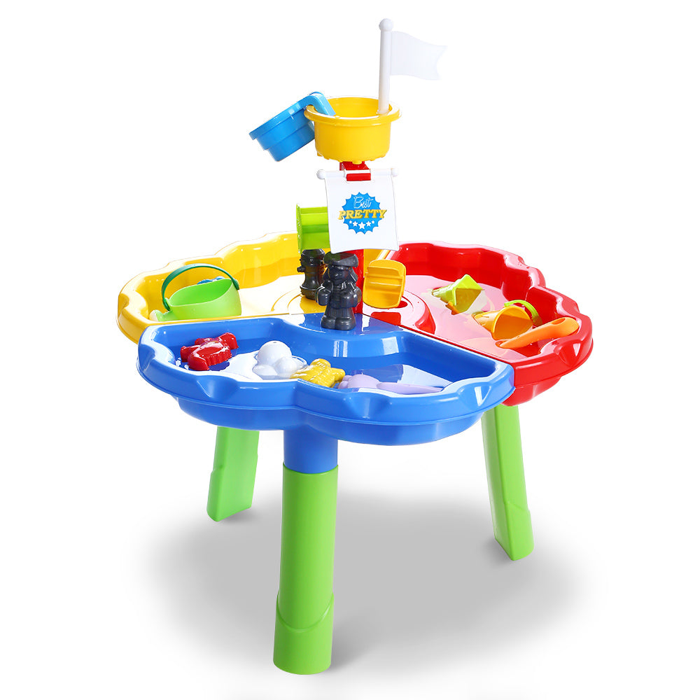 Keezi Kids Beach Sand and Water Sandpit Outdoor Table Childrens Bath Toys Tristar Online