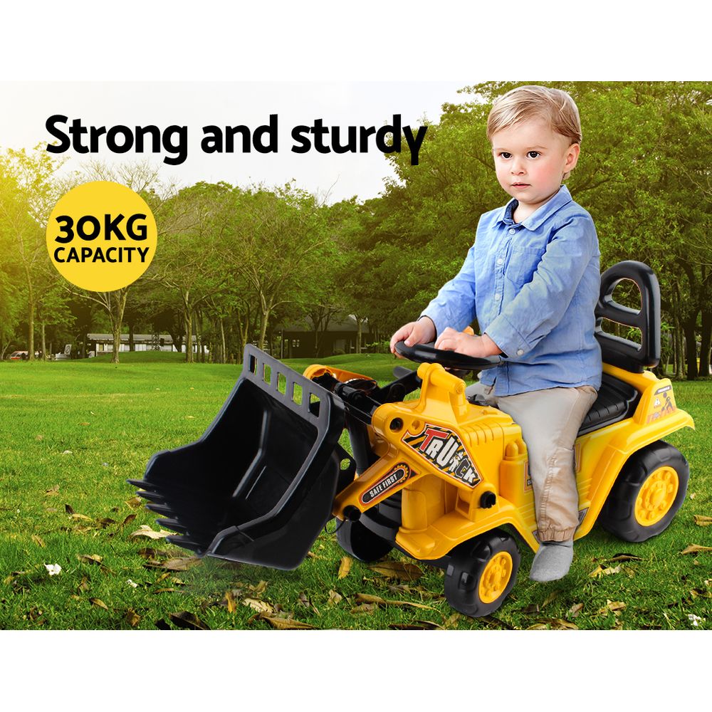 Keezi Kids Ride On Bulldozer - Yellow Tristar Online