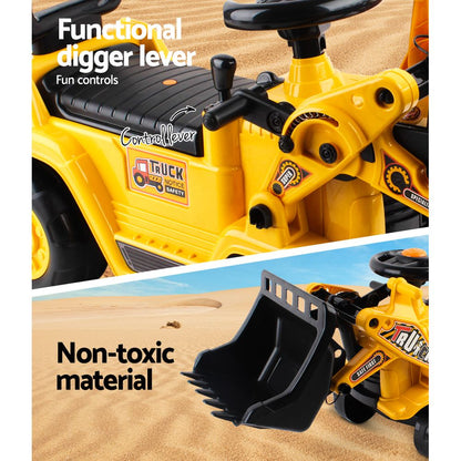 Keezi Kids Ride On Bulldozer - Yellow Tristar Online